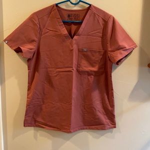Figs single pocket scrub top